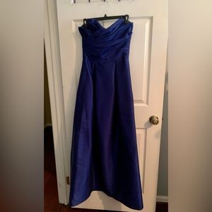 Alfred Sung Royal Blue Bridesmaid Dress